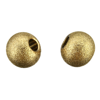 Diamond ball of 4mm gold-plated steel