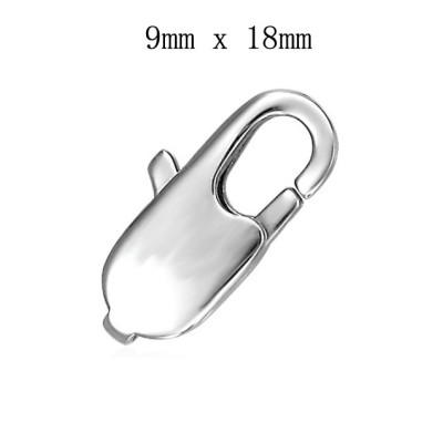 Stainless Steel Lobster 9 x 18mm Claw Clasp 316 Stainless Steel