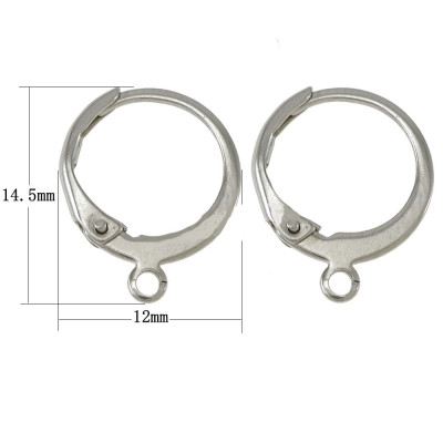Mechanická náušnice kroužková z chirurgické oceli