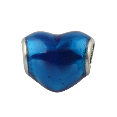 Red heart bead made of surgical steel