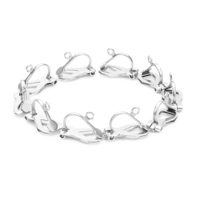 Clip with flat 3.5 and eyelet for hanging from surgical steel