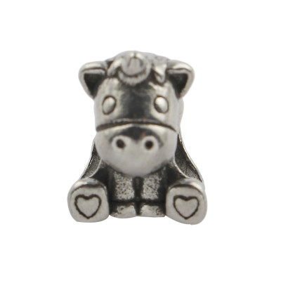 Surgical steel unicorn bead