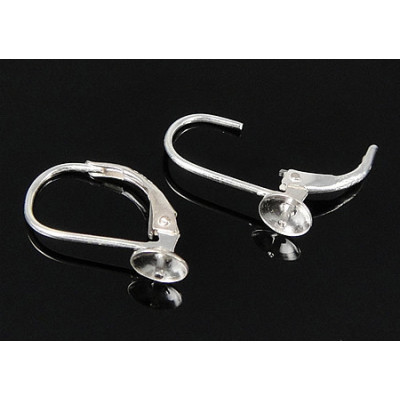 Mechanical earrings with bowl AG 925