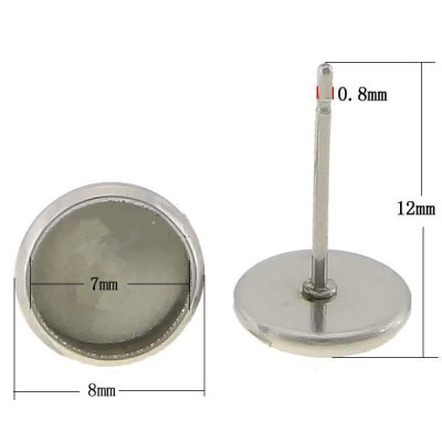 Shower head INNER PART 6mm, made of surgical steel