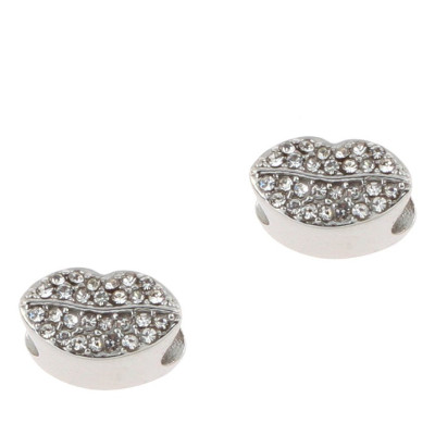 Bead lips in two color versions surgical steel