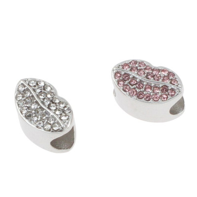 Bead lips in two color versions surgical steel