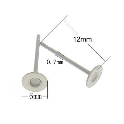 SUSPENS with flat 6mm, surgical steel