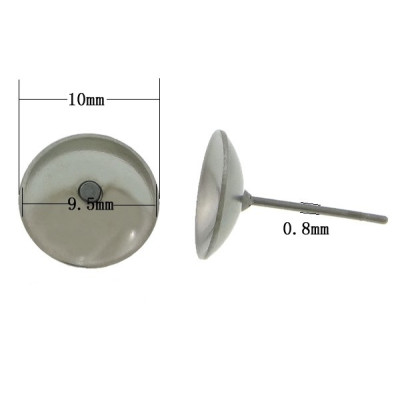 Puseta s miskou 9,5mm, 1ks, chirurgická ocel