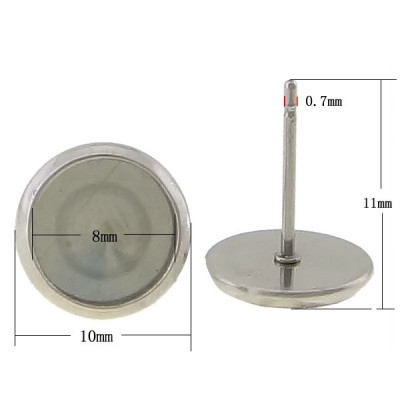 Puseta lůžko 8mm, 1ks, chirurgická ocel