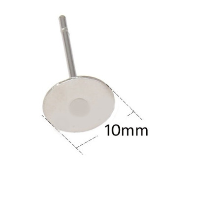 Puseta s ploškou 10mm z chirurgické oceli