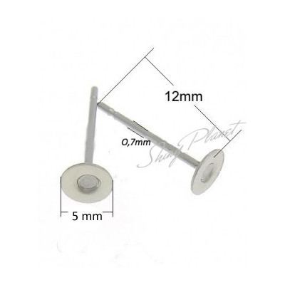 Puseta s ploškou 5mm z chirurgické oceli