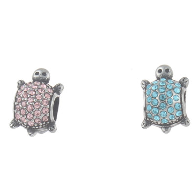 Korálek želva ve třech barevných kombinacích chirurgická ocel