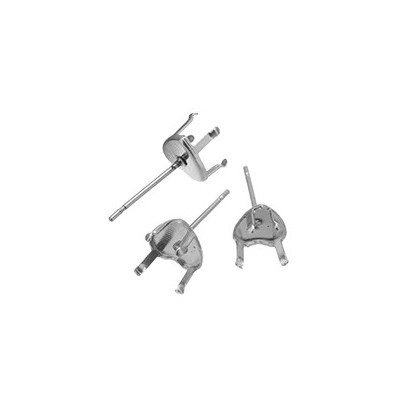 Surgical steel heart shaped necklace with four 6.5mm straps