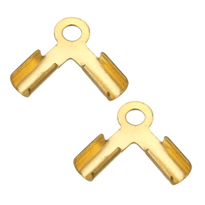 Double end cap of surgical steel