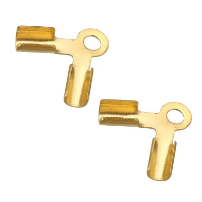 Double end cap of surgical steel