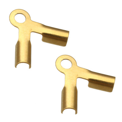 Double end cap of surgical steel