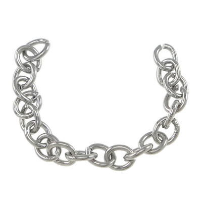 Oval chain 5,70 x 4,50 x 1,2mm of surgical steel