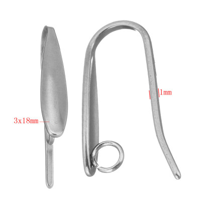 304 Stainless Steel polished DIY & with loop original color