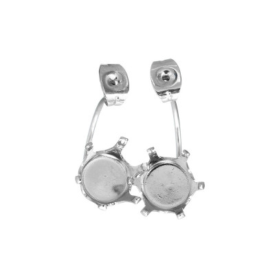 Double nozzle with surgical steel straps