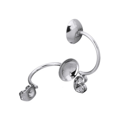 Double suction cup with surgical steel bowl