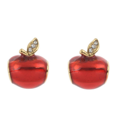 Bead apple smaller gold galvanized surgical steel