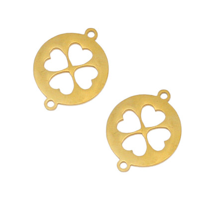 Sintered stainless steel cloverleaf connector