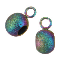 

Bead with eyelet 6mm surgical steel color plating diamond treatment