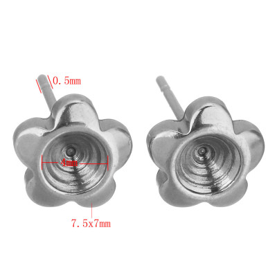 Flower bouquet INSIDE PART 4mm of surgical steel