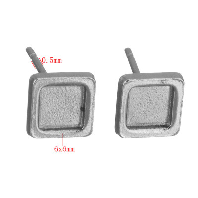 SUSPENSION square INNER PART 4mm surgical steel
