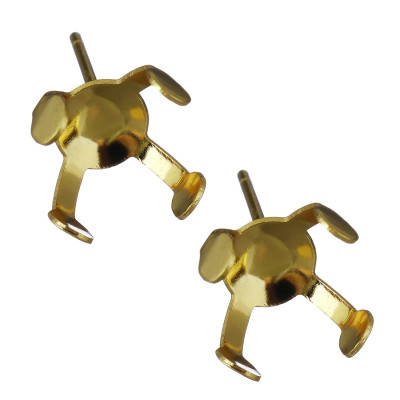 Surgical steel 8mm quadruple gold plating