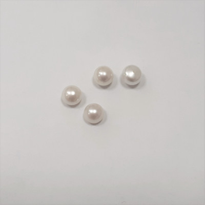 Natural freshwater pearl white 7,5-8mm drilled