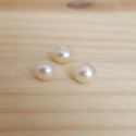 Perla sladkovodní bílá přírodní 4,5-5mm polovrtaná