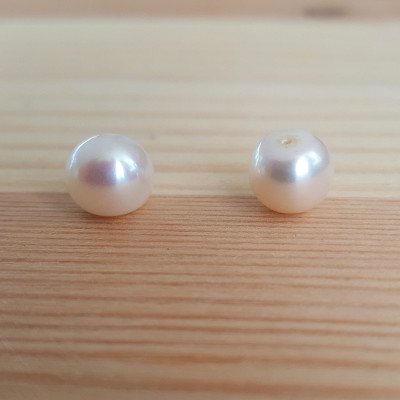Natural freshwater pearl white 8,5-9mm drilled