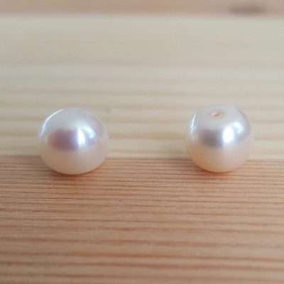 Natural freshwater pearl white 8,5-9mm drilled