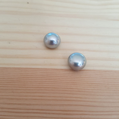 Freshwater pearl gray 10 - 10,5mm drilled