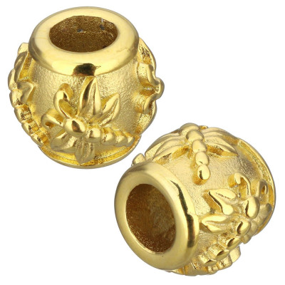 Dragonfly bead in two color variants of surgical steel