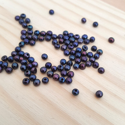 Pearl freshwater dark 2,5 - 3mm drilled