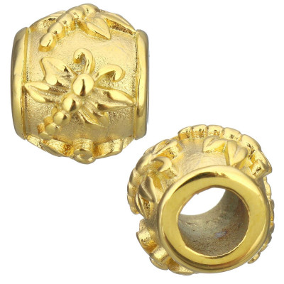 Dragonfly bead in two color variants of surgical steel