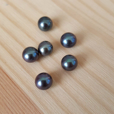 Natural freshwater pearl 6,5-7mm drilled