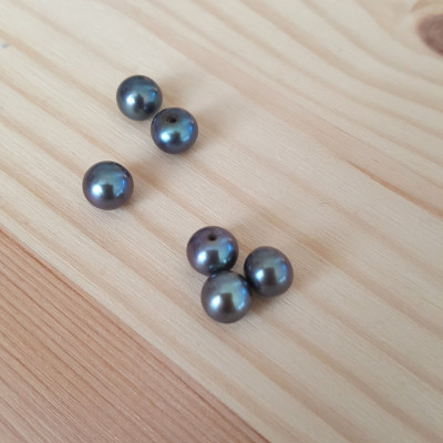 Natural freshwater pearl 6,5-7mm drilled