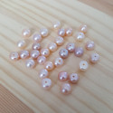 Natural freshwater pearl light drilled 5,5-6mm