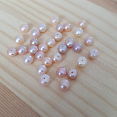 Natural freshwater pearl light drilled 5,5-6mm