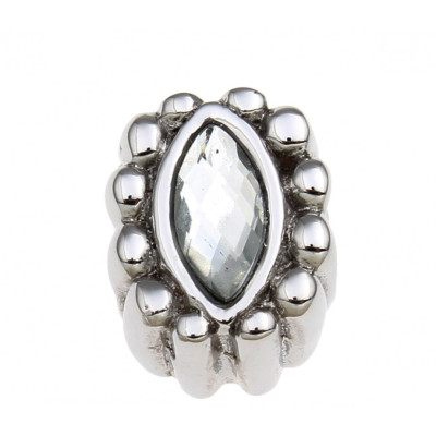 Korálek s velkým průvlekem kosočtverec chirurgická ocel