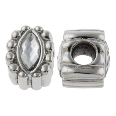 Large bead with surgical steel