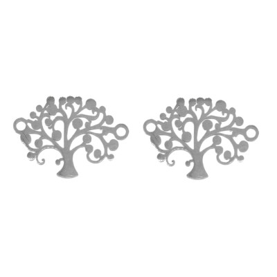 Connector tree of life in two color variants surgical steel