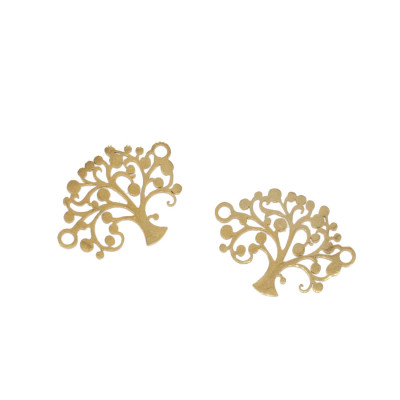 Connector tree of life in two color variants surgical steel