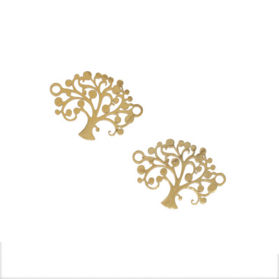 Connector tree of life in two color variants surgical steel