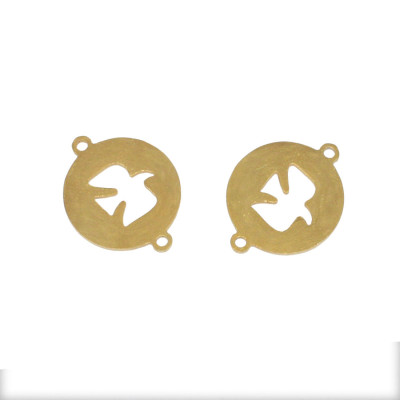 Connector with dove of surgical steel in two color variants