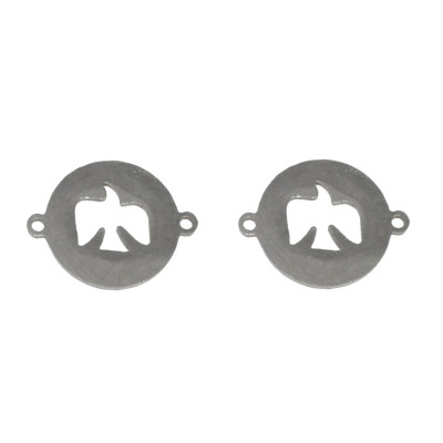 Konektor s holubičkou z chirurgické oceli ve dvou barevných variantách