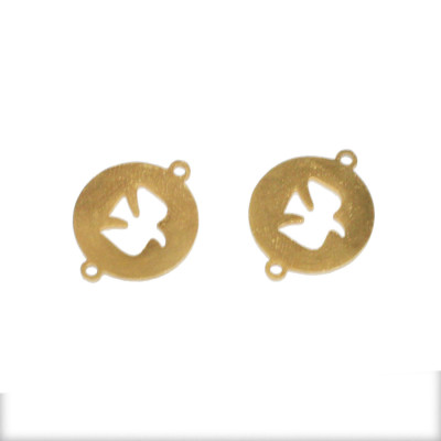 Connector with dove of surgical steel in two color variants